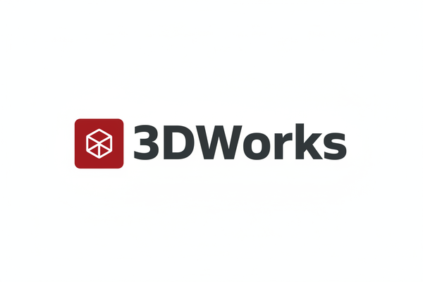 Create a logo inspired by Solidworks logo but for 3DWorks 